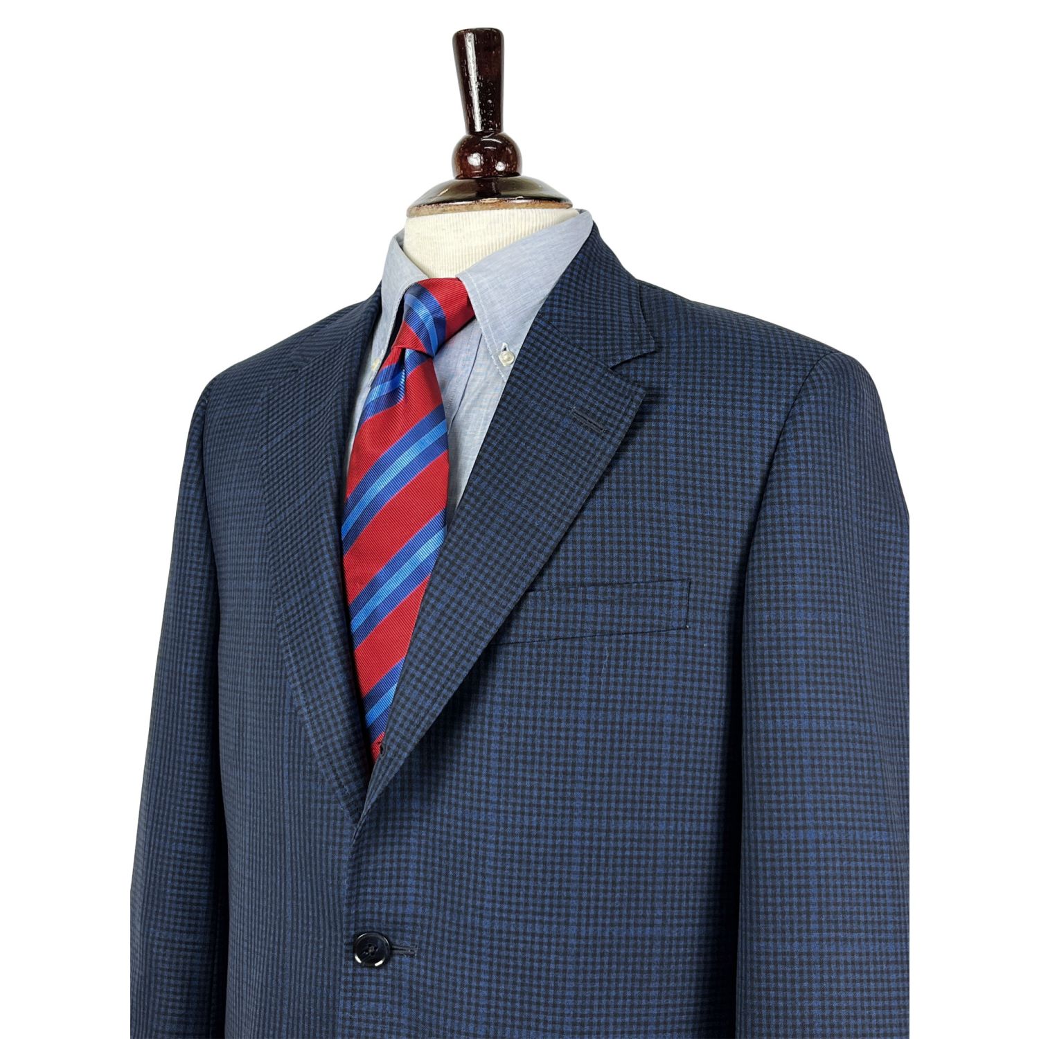 O'Connell's Super 100s Worsted Wool Sport Coat - Navy & Black