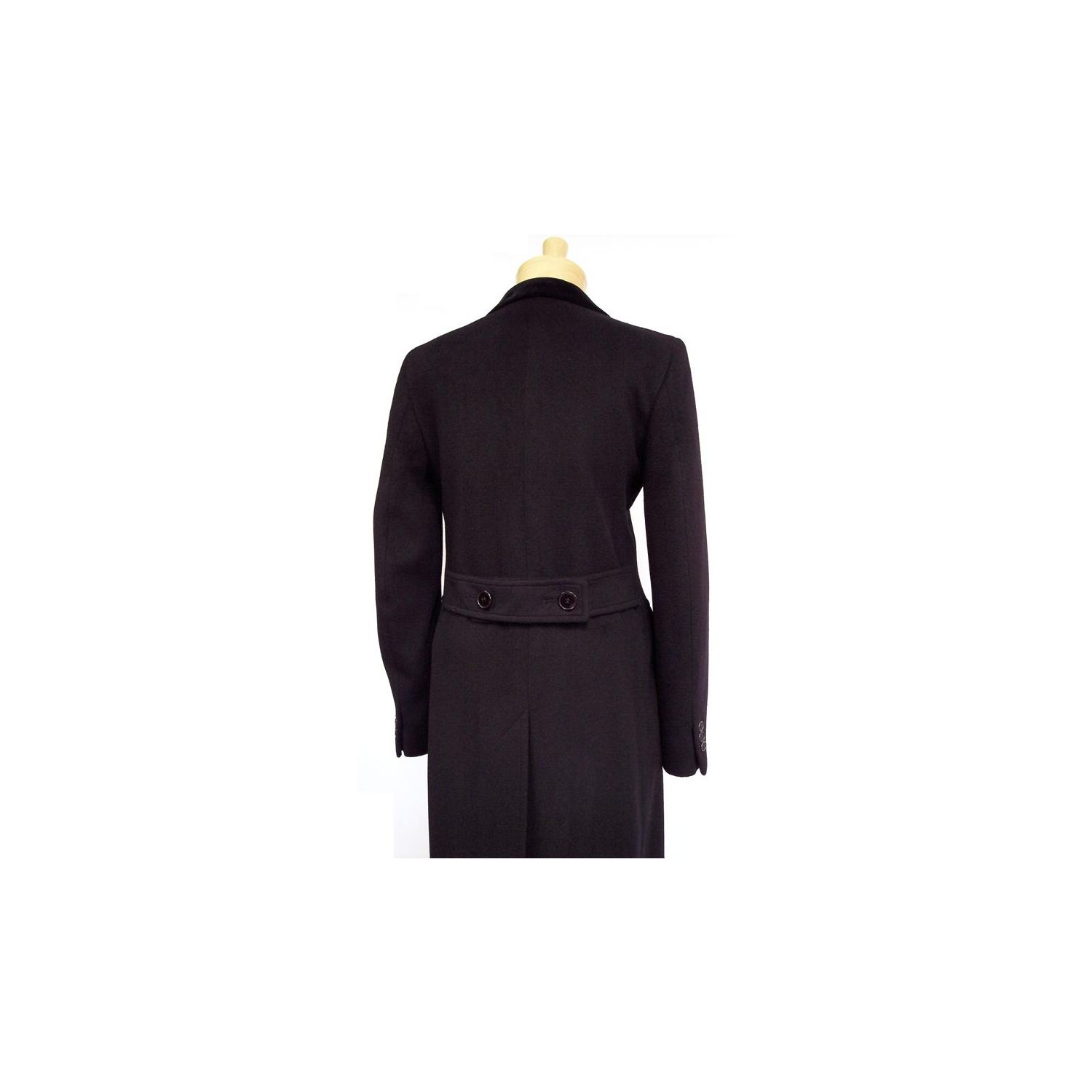 O'Connell's Women's Cashmere Chesterfield Overcoat - Black with