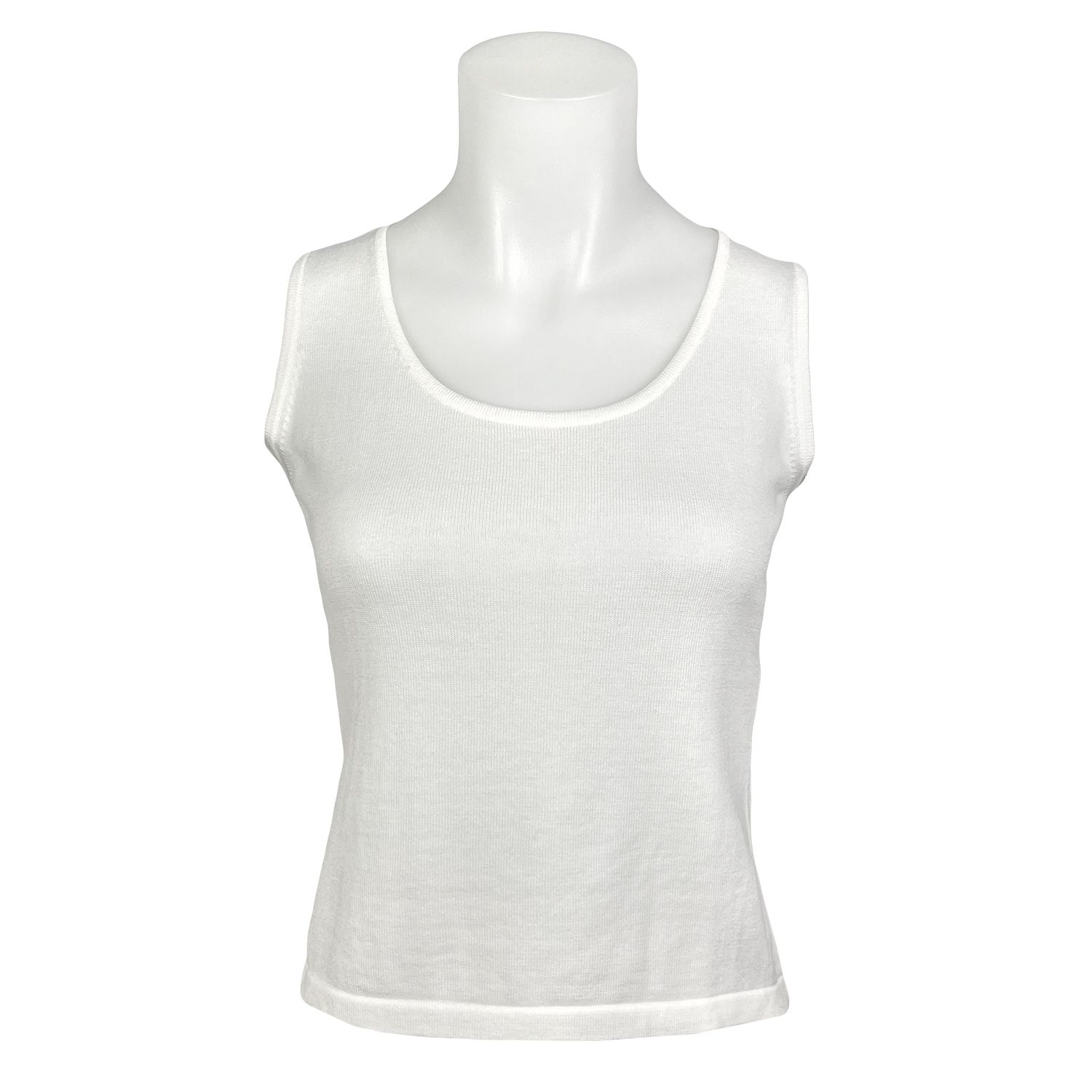 O'Connell's Women's Pima Cotton Scoop Neck Tank Top - White (3673
