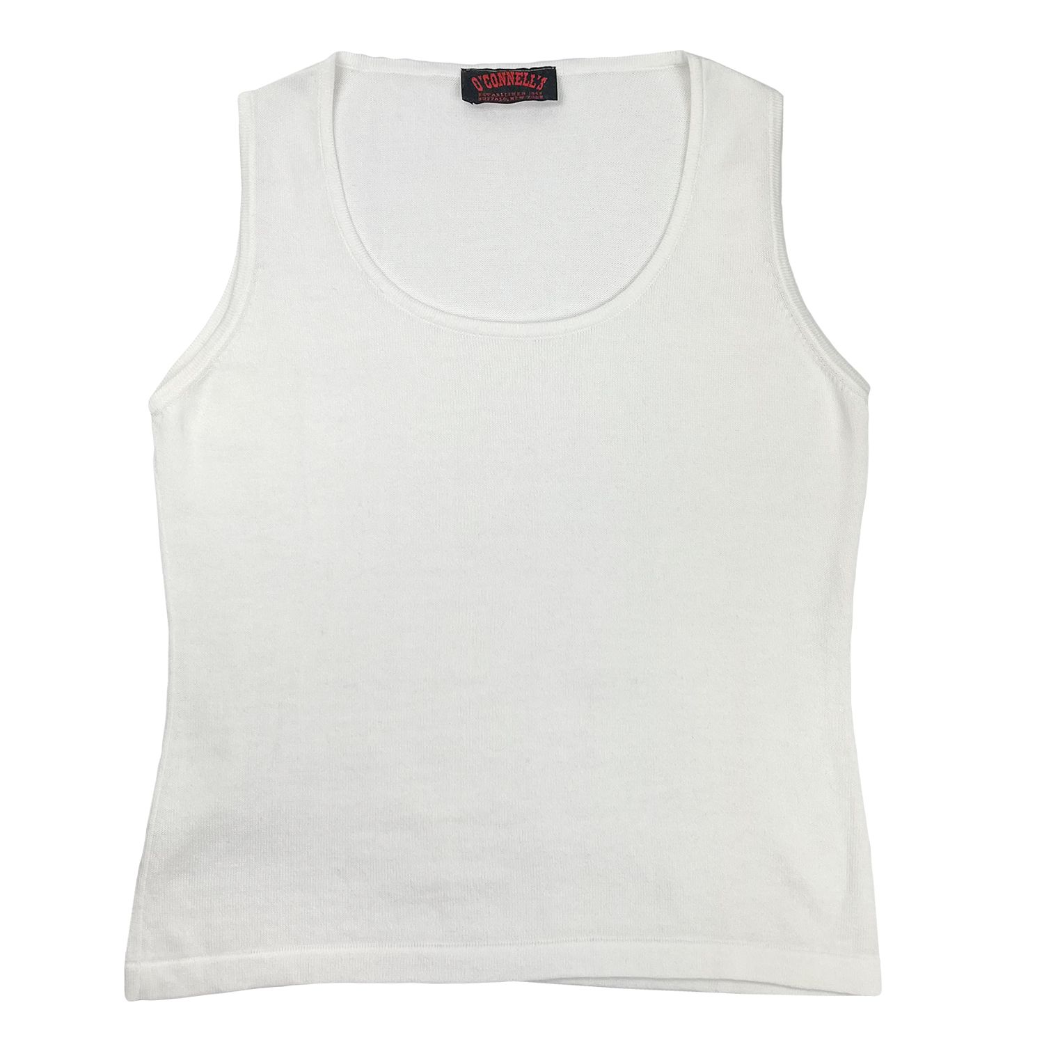 トップス draw drawers Cotton Boat Neck Tanktop 1200W-7044-White-0-