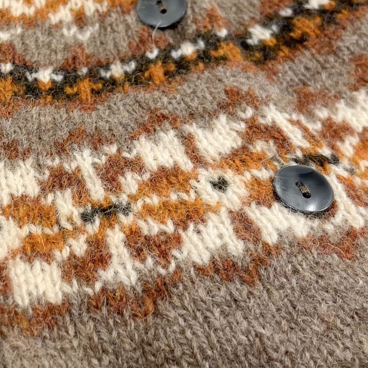 O'Connell's Womens Scottish Shetland Wool Fair Isle Yoke Cardigan