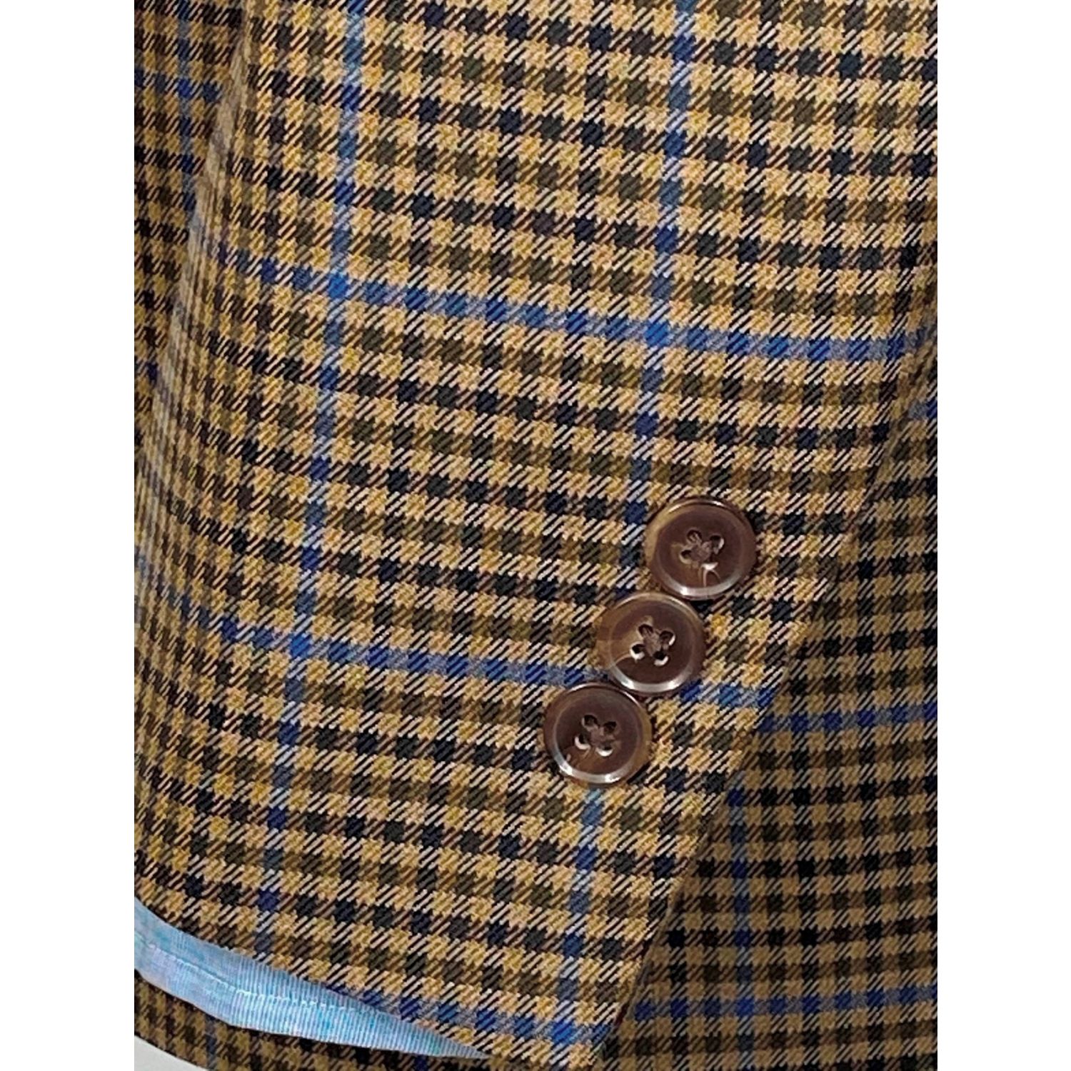 O'Connell's Wool Sport Coat - Tan, Brown, Mushroom & Navy District