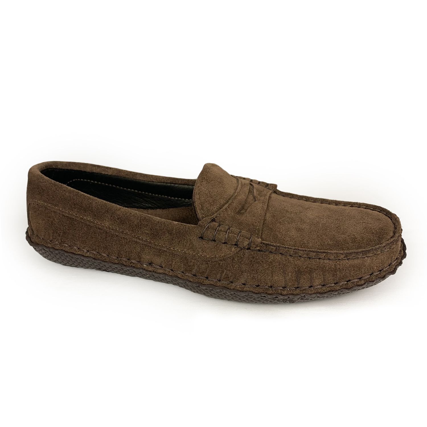 Quoddy Penny Moc - Chocolate Suede - Brown Vibram NewFlex Sole 