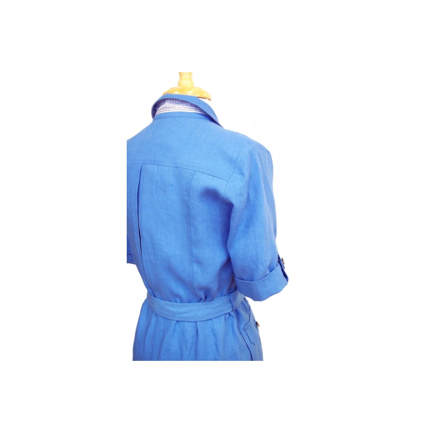 knee length dresses for ladies MARY Washed Linen Shirt Dress in Hot Pink – Christina's Luxuries