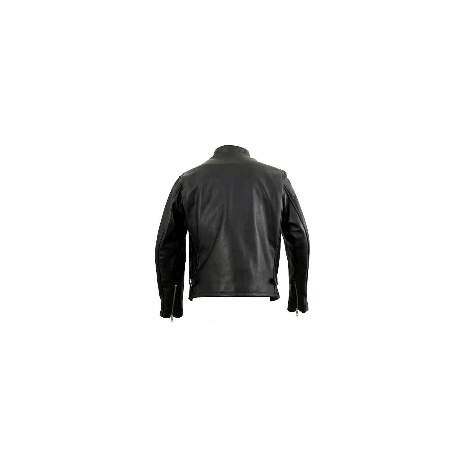 Schott NYC Classic Racer Leather Motorcycle Jacket - Black (141