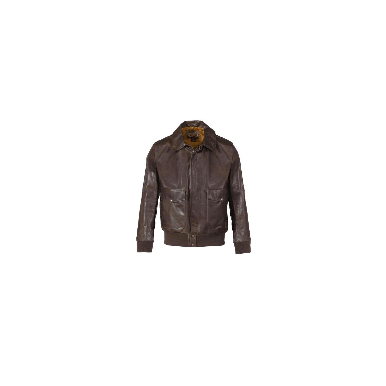 Schott NYC Men's Lightweight Oiled Cowhide Flight Jacket (694