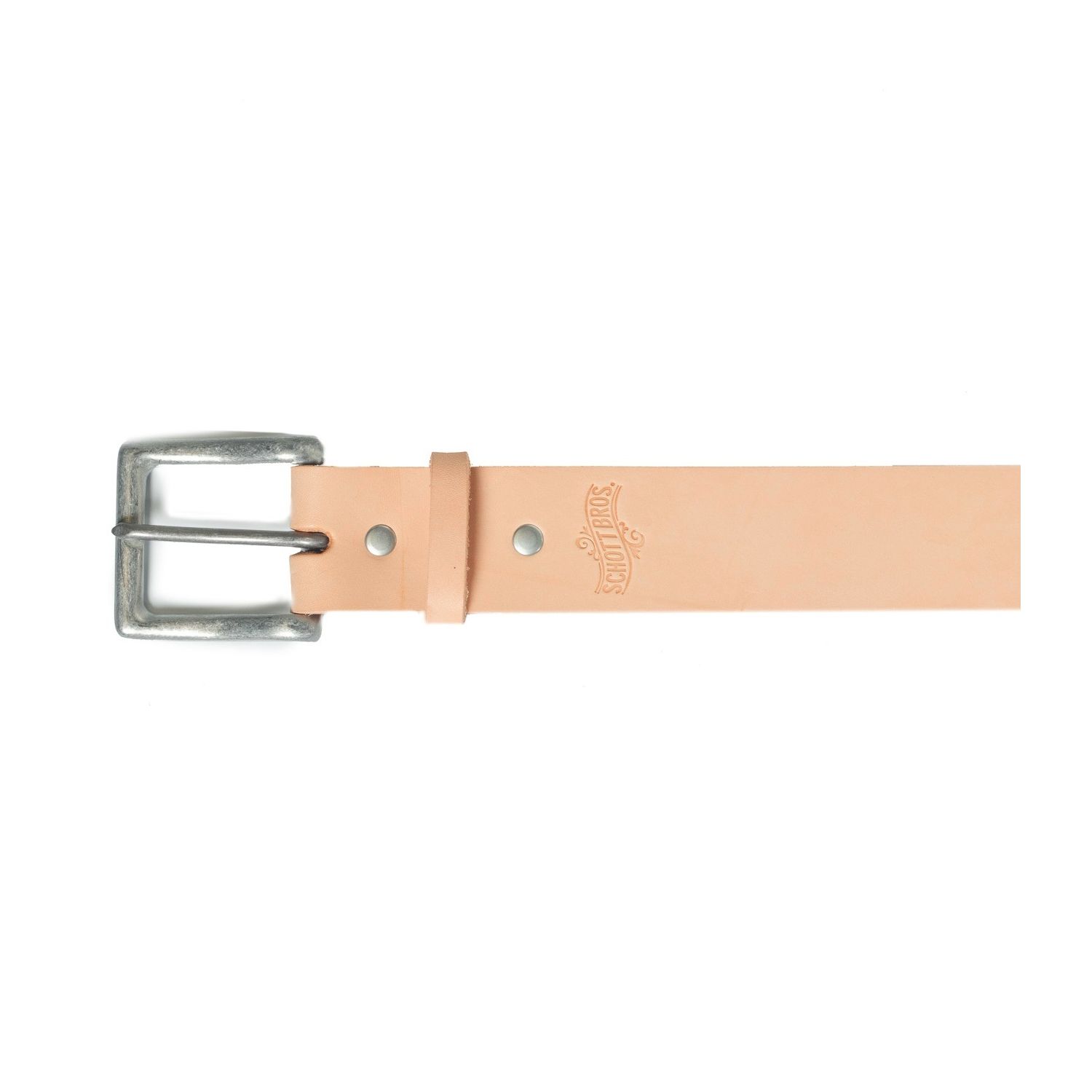 Schott NYC Veg Tanned Steerhide Belt - Natural | Men's and women's