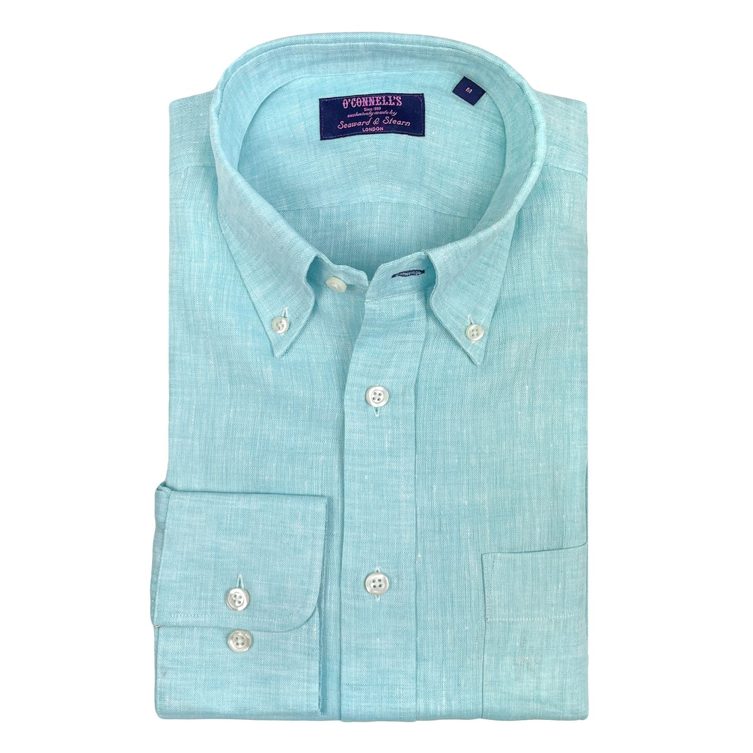 aquamarine blue shirt dress Marcelle Dress - Deep Aquamarine