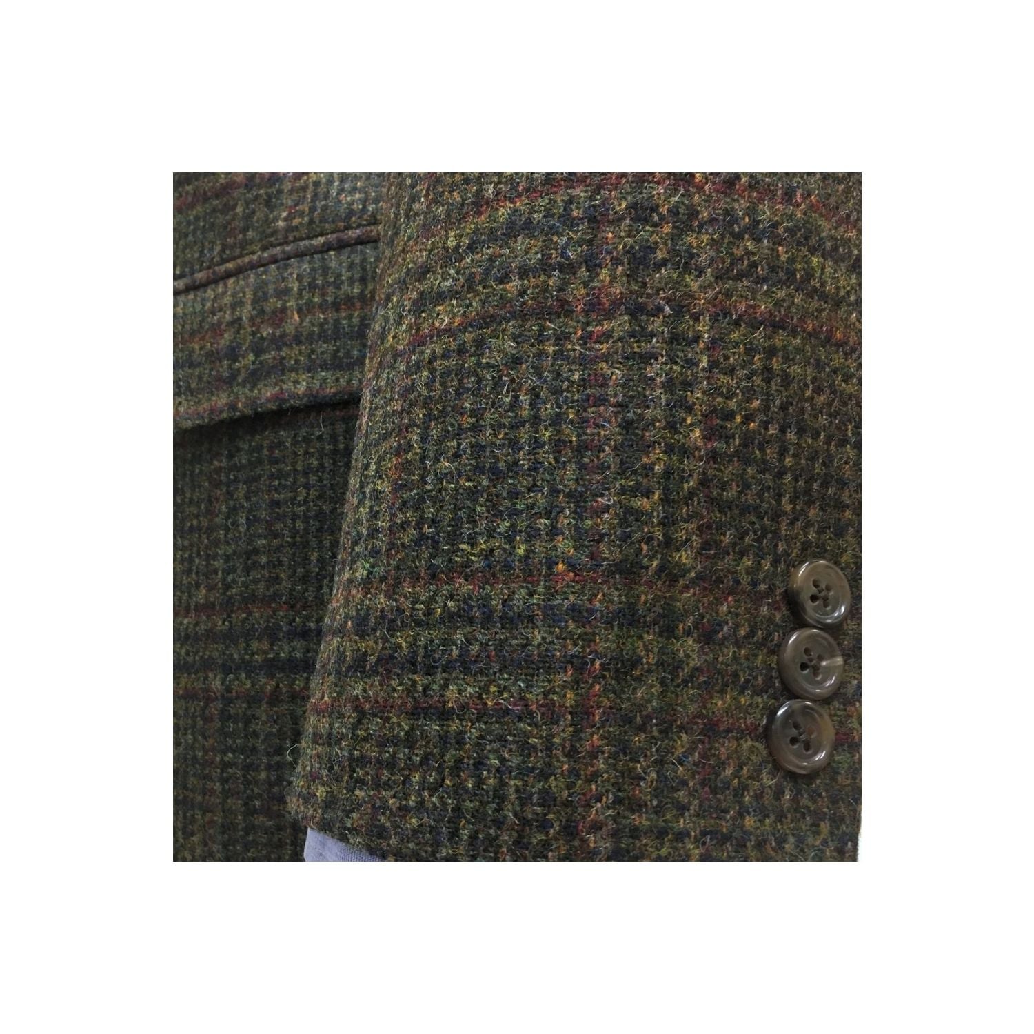 Southwick Shetland Wool Sport Coat - Brown and Olive Plaid | Men