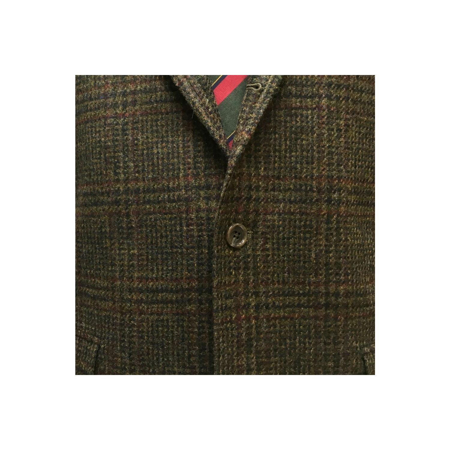 Southwick Shetland Wool Sport Coat - Brown and Olive Plaid | Men