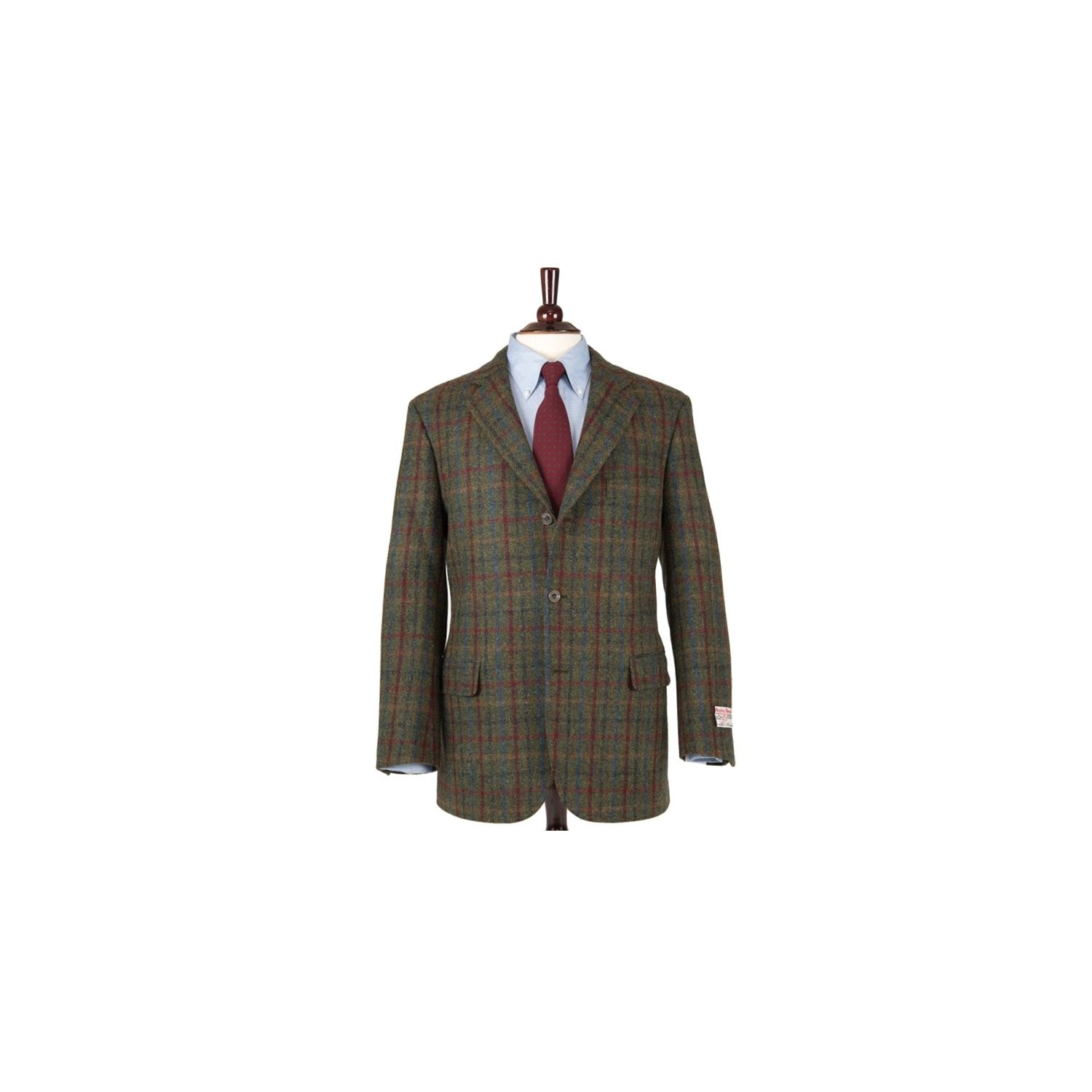 Southwick Sport Coat - Harris Tweed - Estate Check - Olive with