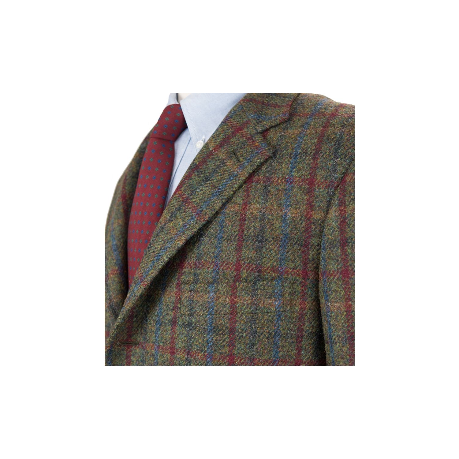 Southwick Sport Coat - Harris Tweed - Estate Check - Olive with