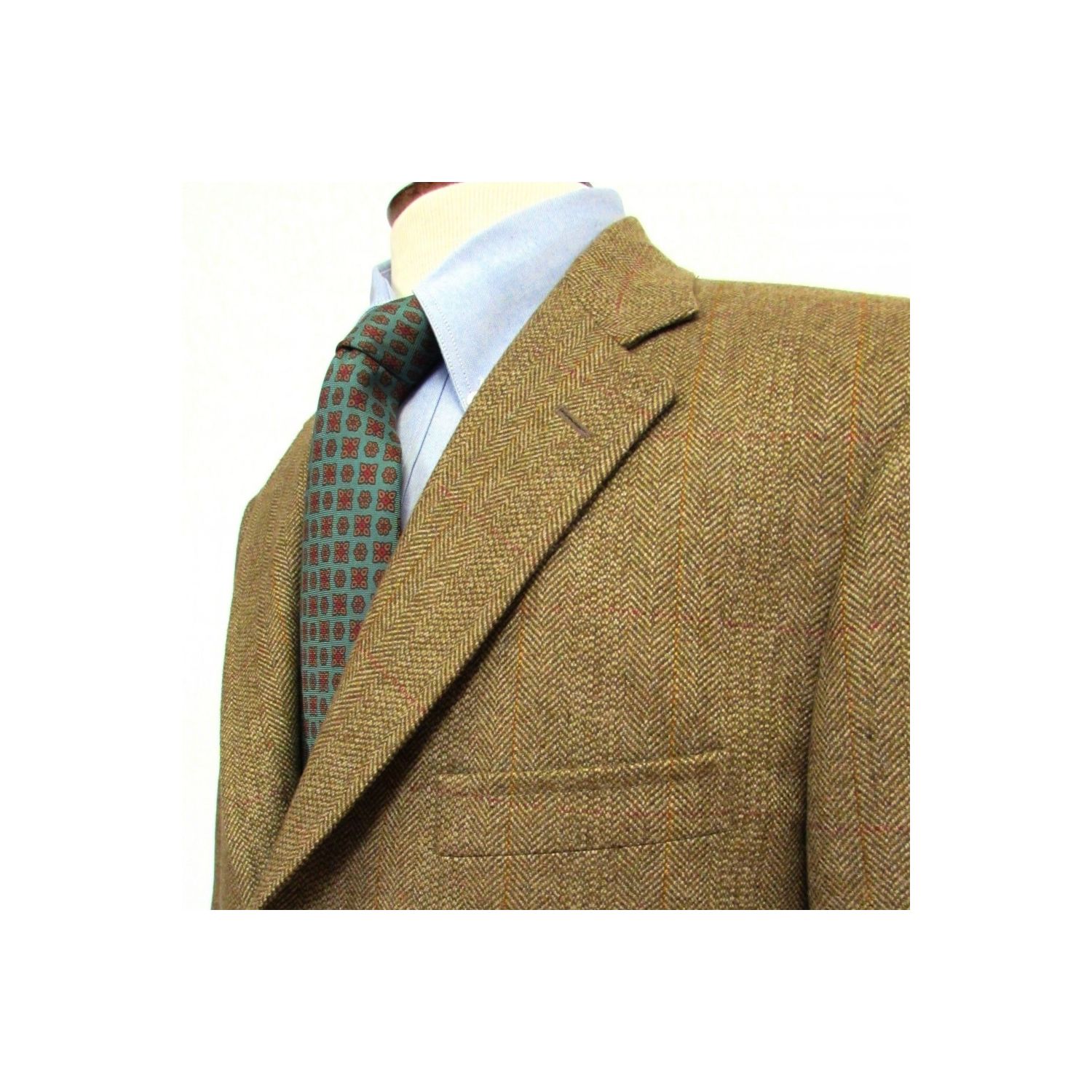Southwick Sport Coat - Saxony Tweed - Broken Herringbone - Pecan