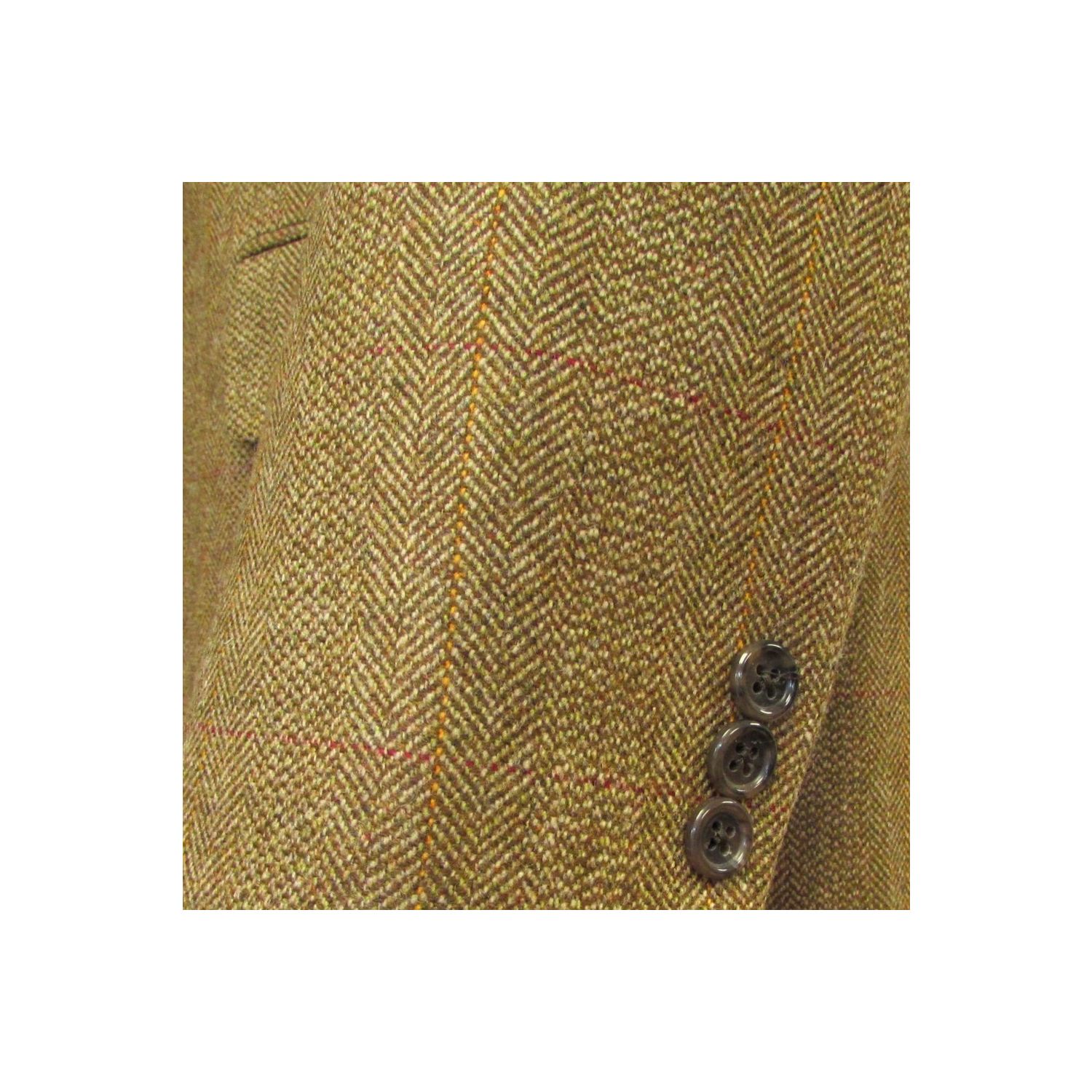 Southwick Sport Coat - Saxony Tweed - Broken Herringbone - Pecan