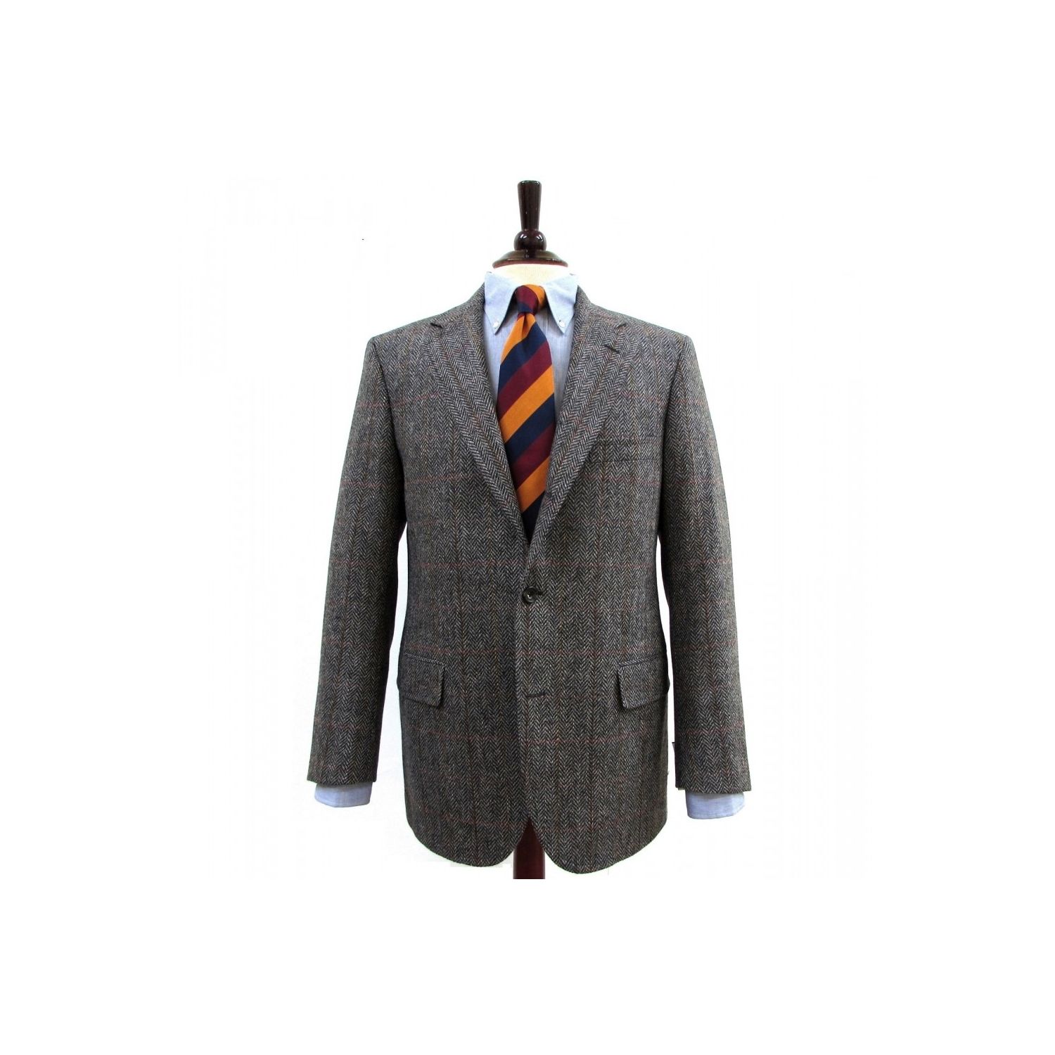 Southwick Sport Coat - Shetland Wool - Charcoal Herringbone with