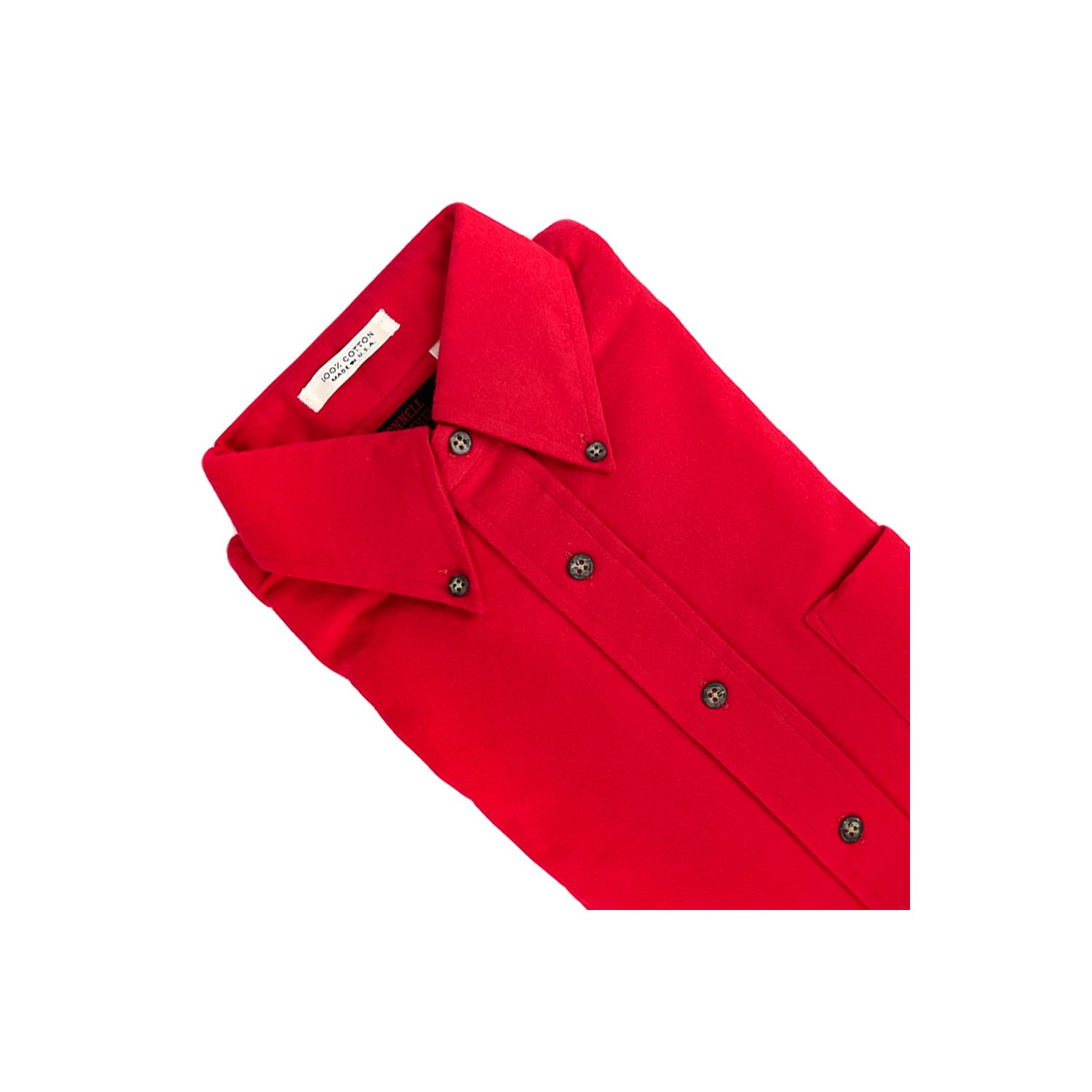 Vintage Yorke Shirt Co. Long Sleeve Cotton Chamois Shirt - Red | Men's and  women's clothing