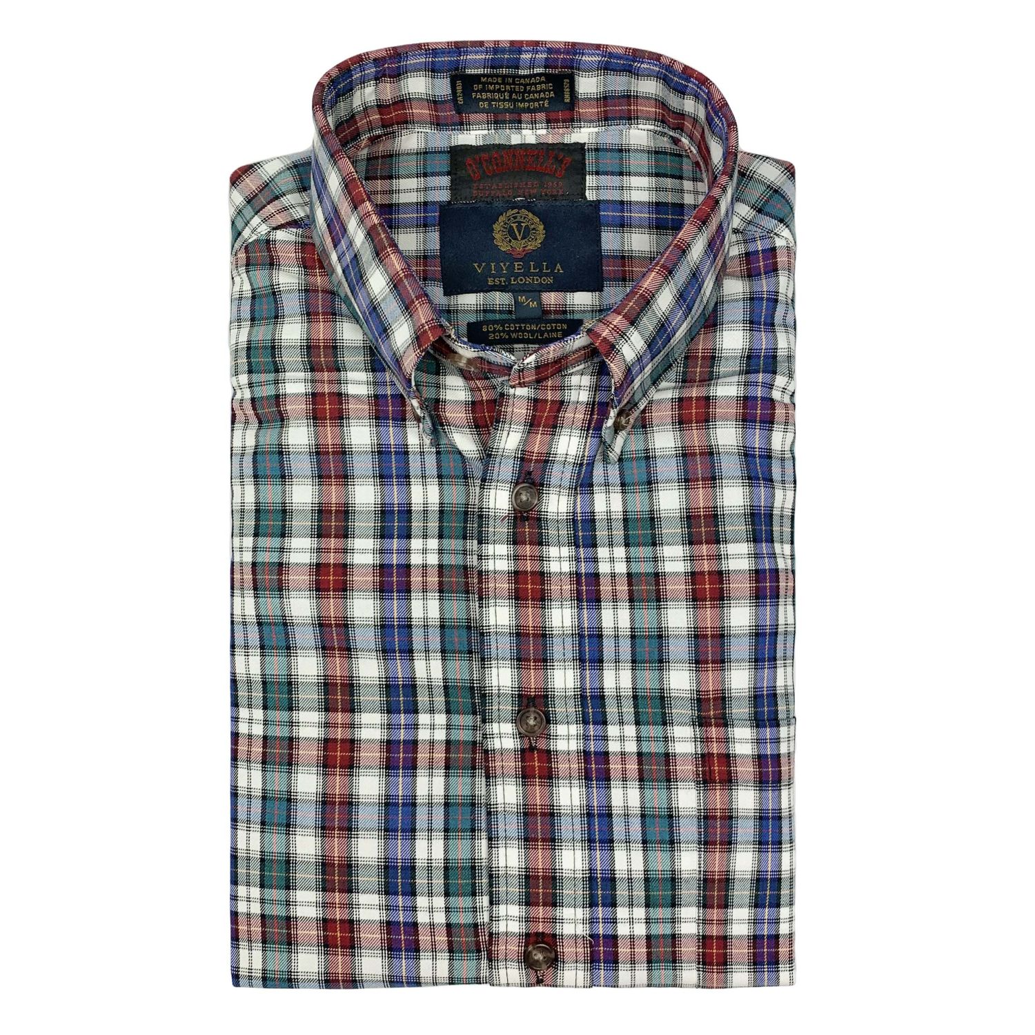 Viyella Sport Shirt - Blue, Red, & Teal Plaid (559425) | Men's and