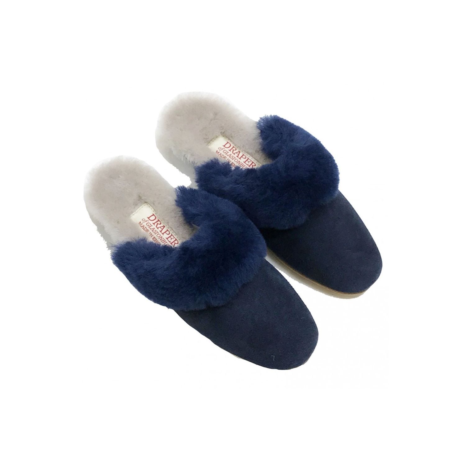 Womens Draper of Glastonbury Slipper - Lucy - Navy | Men's and