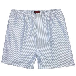 O'Connell's Oxford Cloth Boxer Shorts - Blue University Stripe - Men's ...
