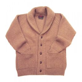 O'Connell's 8-ply Lambswool Cardigan - Driftwood - Men's Clothing ...