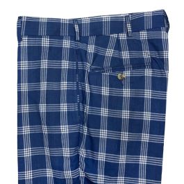 O'Connell's Plain Front Authentic India Madras Trousers - Vintage Blue ...