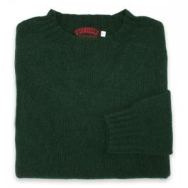O'Connell's Womens Scottish Shetland Crewneck Sweater - Forest - Men's ...