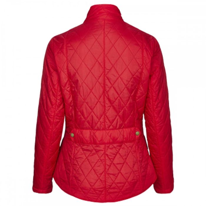 womens red barbour coat