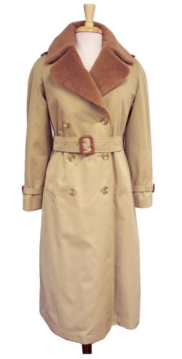 Invertere Lady Brenner Double Breasted Trenchcoat - Tan - Full