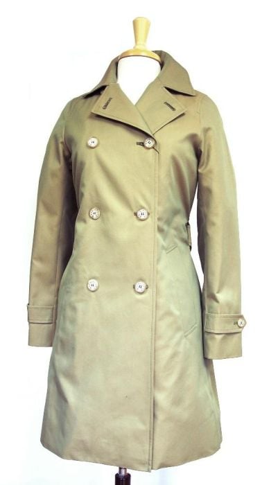 Mackintosh Womens Queensferry Double Breasted Trench   Wool Lined