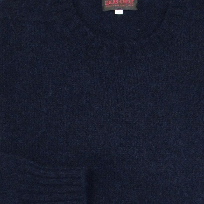 O'Connell's Scottish Shetland Wool Sweater - Navy - Men's Clothing,  Traditional Natural shouldered clothing, preppy apparel