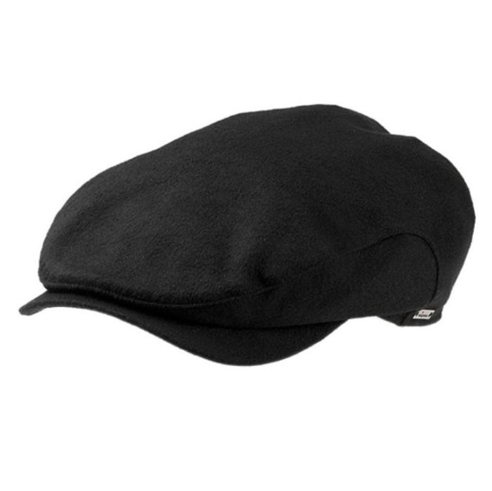 Wigens Loro Piana Wool Storm System Cap with earflaps - Black  (9065PB-800999) - Men's Clothing, Traditional Natural shouldered clothing,  preppy apparel
